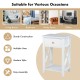 White storage end bedside nightstand with a drawer and bottom shelf, perfect for modern room decor and easy access.